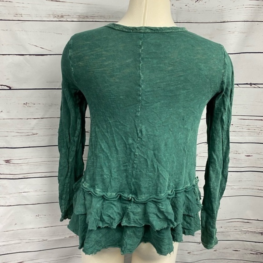 Altar’d State Green Ruffle Long Sleeve Top - Picture 13 of 13